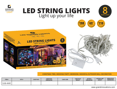 8 MODE LED STRING LIGHTS