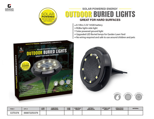 SOLAR OUTDOOR BURIED LIGHTS