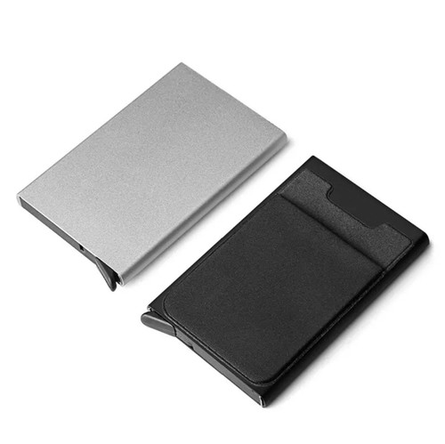 RFID LEATHER & ALUMINIUM WALLET