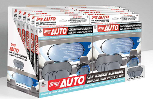 8PCS SET CAR WINDOW SUNSHADE WITH DECAL STICKERS