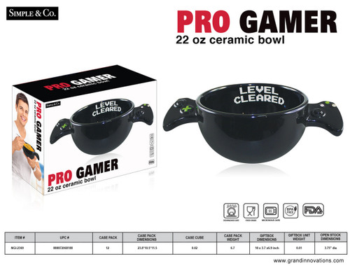 22 OZ BLACK GAME PAN BOWL