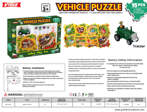 TRACTOR BO PUZZLE VEHICLE: GREEN