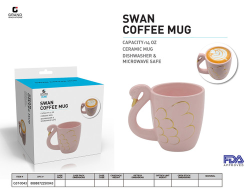 SWAN MUG-PINK