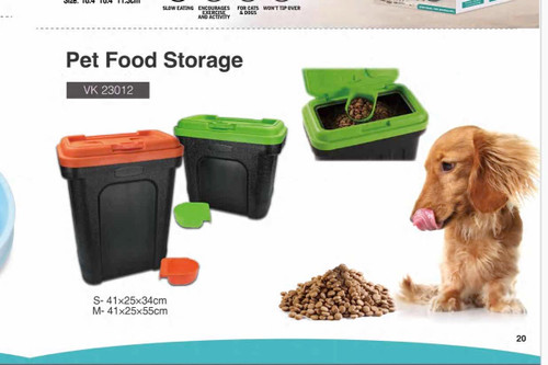 PET FOOD STORAGE WITH SCOOPER - M