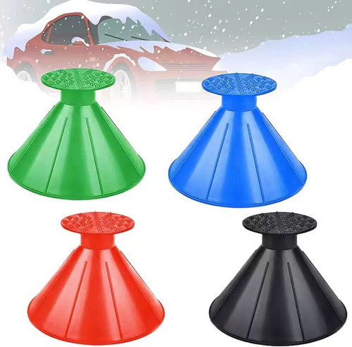 CAR WINDSHIELD SCRAPER CONE