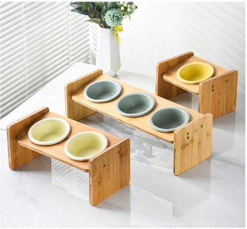 500 ML | ASSTD CLORS | CERAMIC | PET FEEDERS