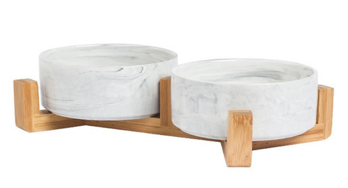 400 ML | MARBLE | CERAMIC | PET FEEDERS