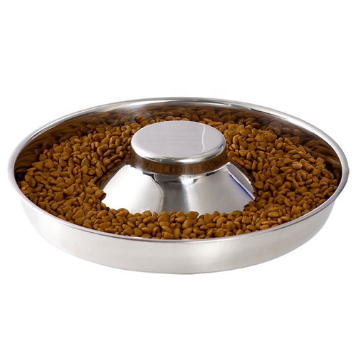 PET PLATE-STAINLESS STEEL-SILVER-34 OZ / 1800 ML
