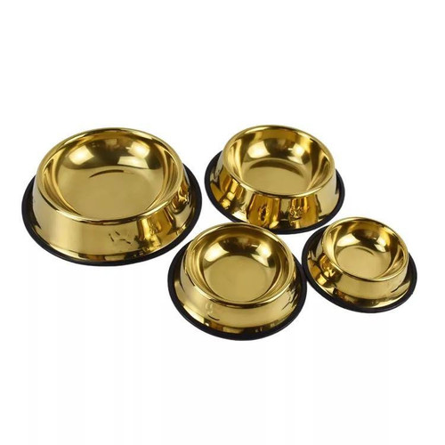 GOLD STAINLESS STEEL BOWL 51 OZ (1500 ML)