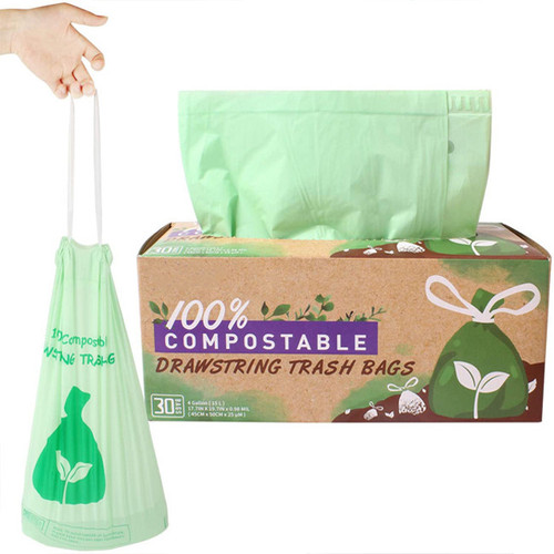 COMPOSTABLE 10L DRAWSTRING BAGS