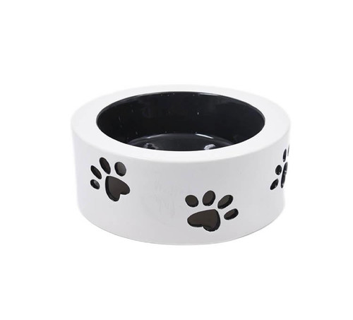 PAW CUT CERAMIC CAT BOWL 20 OZ (600 ML)