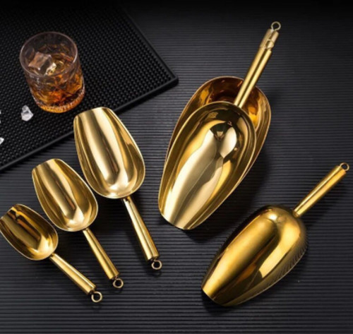 STAINLESS SCOOPER 217G - GOLD