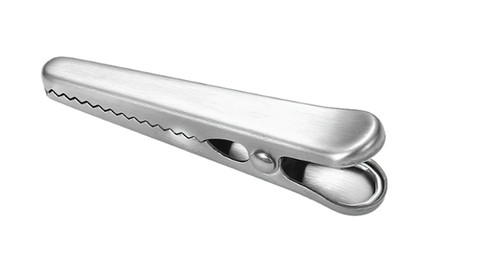 TREAT / FOOD BAG SEALING CLIP - SILVER (3.15")