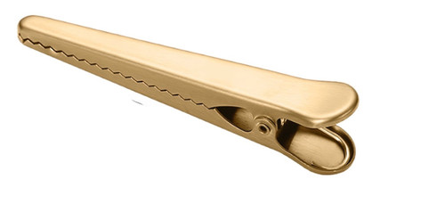 TREAT / FOOD BAG SEALING CLIP - GOLD (4.50")