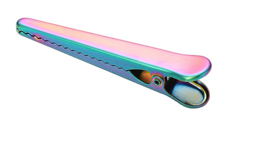 TREAT / FOOD BAG SEALING CLIP - RAINBOW (4.50")