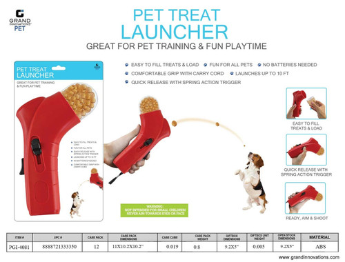 PET TREAT LAUNCHER - RED