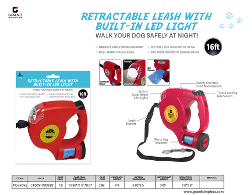 ADVANCED DOG LEASH - 3 IN 1 RETRACTABLE SET