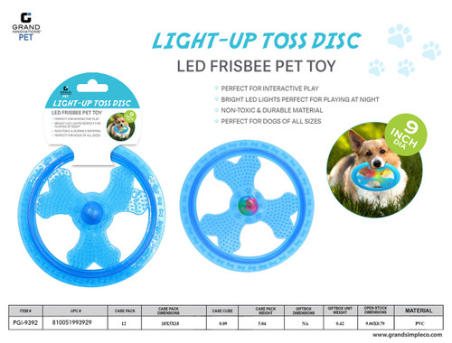 LIGHT UP TOSS DISC - BLUE