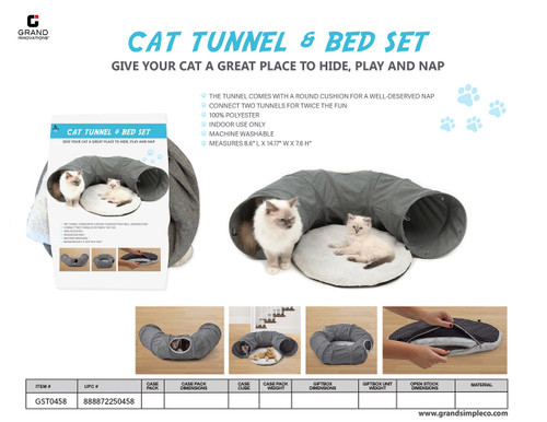 BED CAT TUNNEL & BED