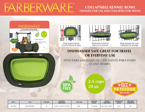 FARBERWARE COLLAPSIBLE CRATE BOWL