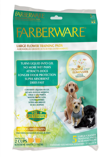 SCENTED PEE PADS 5 PK L