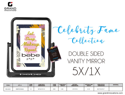 BLACK UV RECTANGLE MIRROR