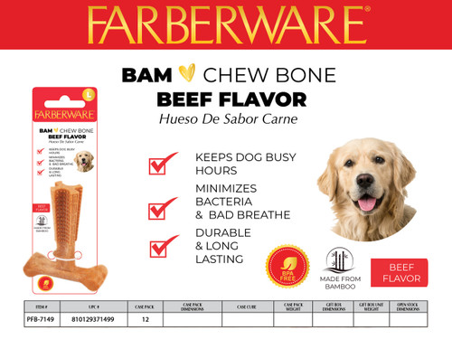 PET CHEW TOY L/BEEF FLAVOR