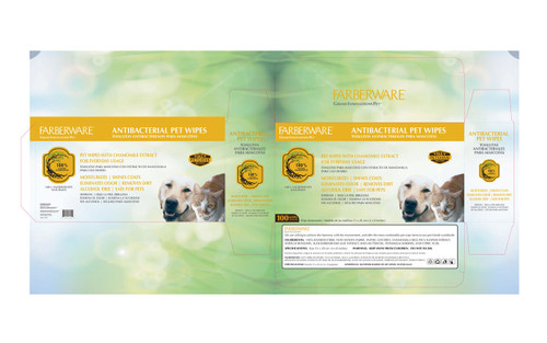 BIODEGRADABLE PET WIPES 50 CT