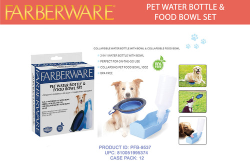 PET TRAVEL KIT BOTTLE AND BOWL