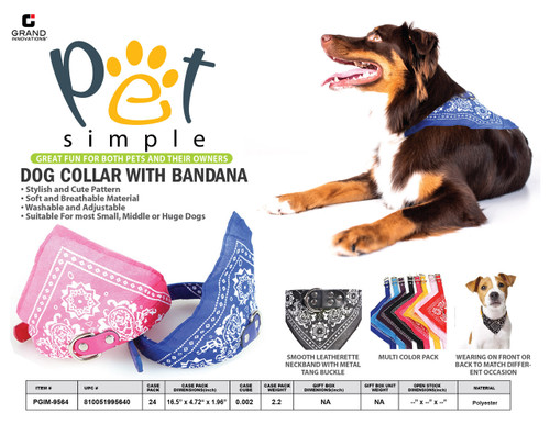 COLLAR WITH BANDANA - PRINTED