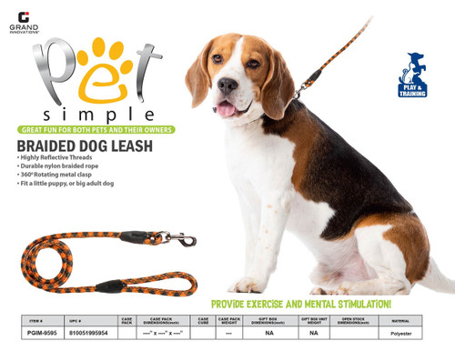 BRAIDED DOG LEASH