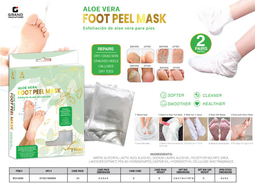 FOOT MASK - 2 PAIR IN ALOE VERA