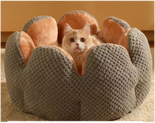 GREY - PETAL BED 15X15X15"