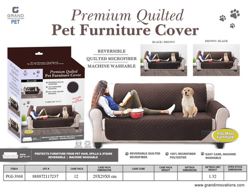 PET REVERSIBLE FURNITURE COVER - SIZE LARGE
