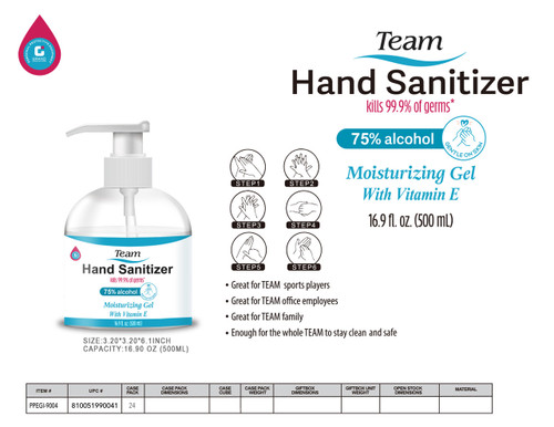16.9 OZ HAND SANITIZER IN PDQ - 12 PCS PER PDQ (24/12)