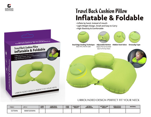 TRAVEL BACK CUSHION PILLOW