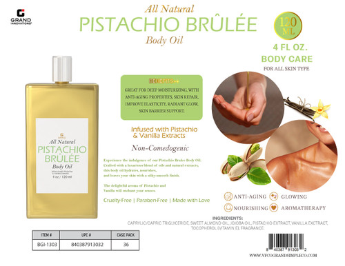 PISTACHIO BRULEE - 120 ML BODY OIL