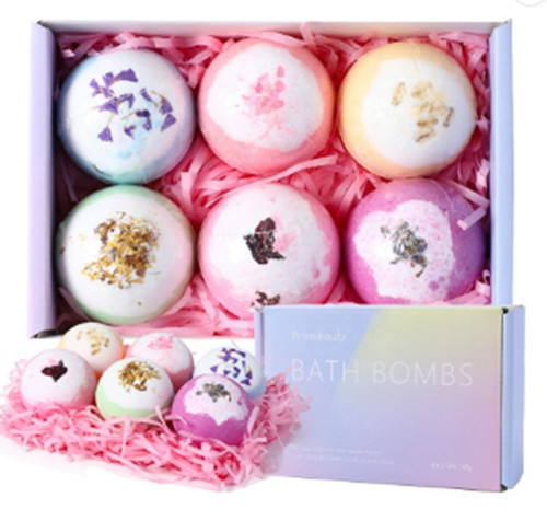BATH BOOM SET OF 6 WITH DRIED FLOWER