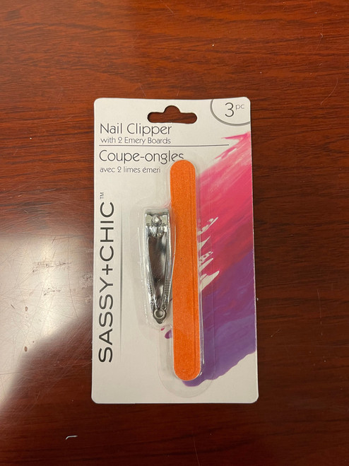 NAIL CLIPPERS SET WITH 2 EMERY BOARDS