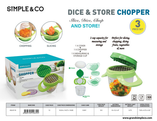3 PCS SET - DICE & STORE CHOPPER