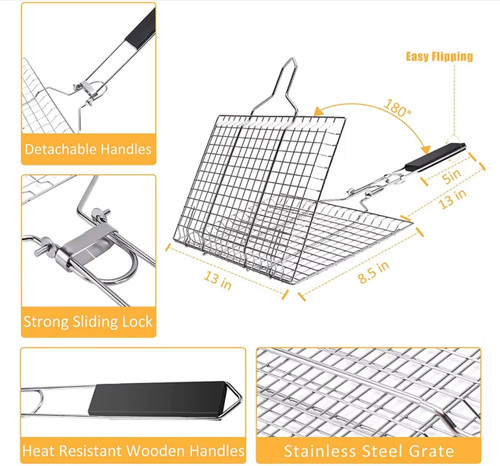 BBQ GRILL BASKET 25 * 16"