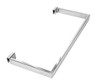 Flexiwall Clip-On Side Hang Rail 600mm Chrome