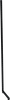 flexiDROBE Upright L Leg 450mm x 2105h Black