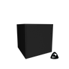 kubos Cube with Door 600w x 600h x 600d Black