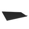 Shelf for Flexi offset sloping 18mm x 450mm x 1200mm w/ front lip Black