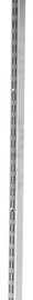 Flexiwall 25 Wall Channel Double Slot 2400 x 20mm Zinc
