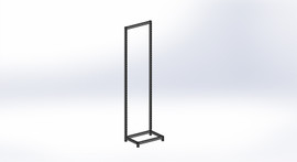 FlexiPlus Upright L Leg Starter Bay 600w x 2355h Black