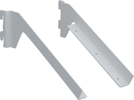 Flexi Offset Sloping Shelf Bracket 266mm pair White