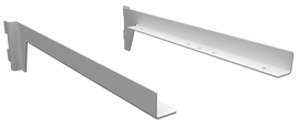 Flexi Offset Shelf Bracket For Hangrail 400mm pair White