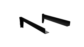 Flexi Offset Reversed Shelf Bracket 300mm pair Black